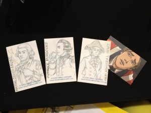 Anglophile Sketch Cards British General Sketch Cards