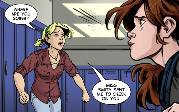 liz is panicked that Bea left class